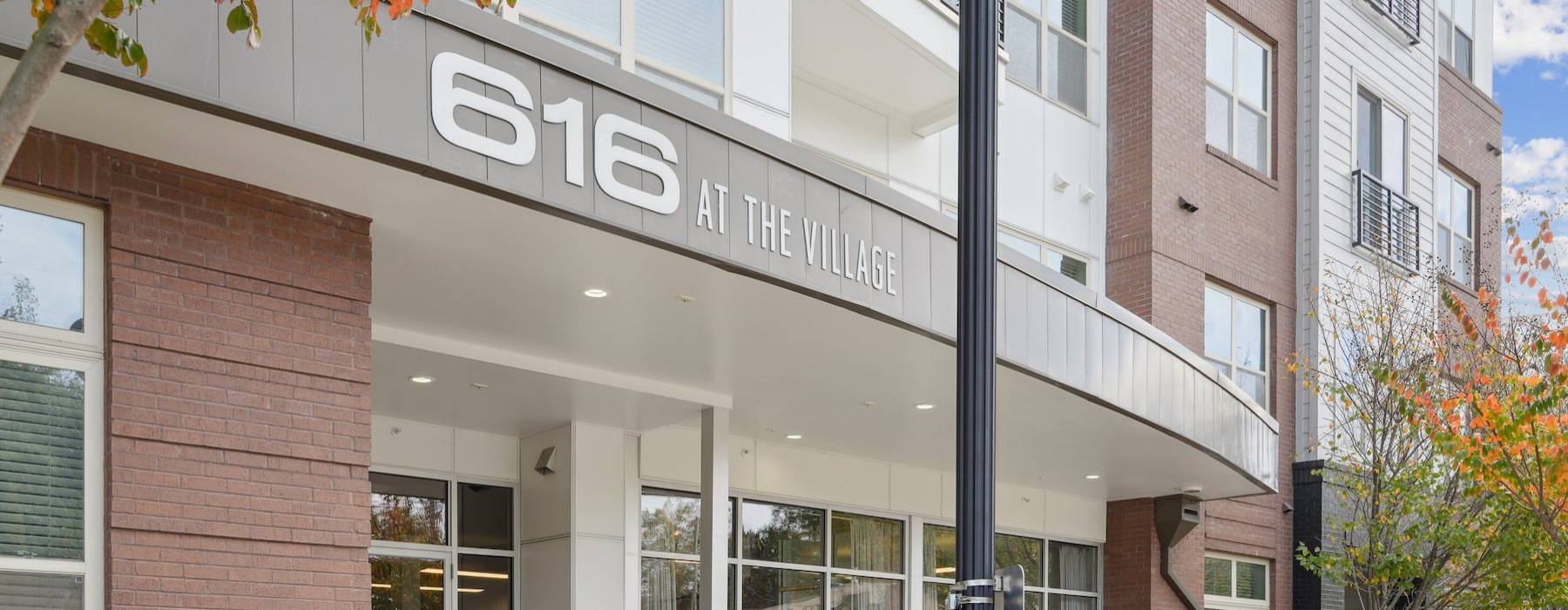 a building with glass windows